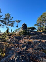 Hiking Trial Breistein Mount Lia, Erviknipa and Hetelviksåta Bergen Norway