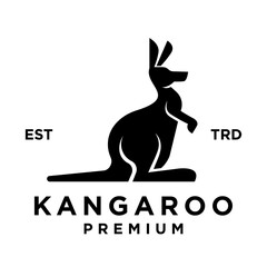 Kangaroo Logo icon design illustration