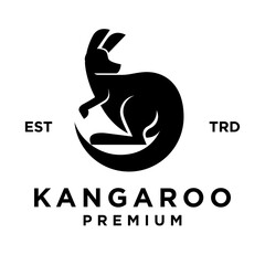 Kangaroo Logo icon design illustration