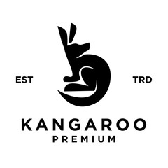 Kangaroo Logo icon design illustration