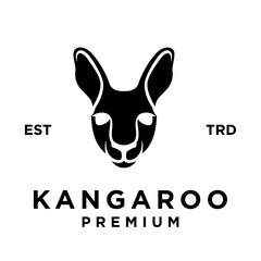 Kangaroo head face Logo icon design illustration