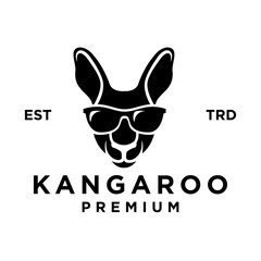 Kangaroo head face Logo icon design illustration