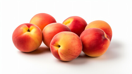 Fototapeta na wymiar Bright ripe peaches