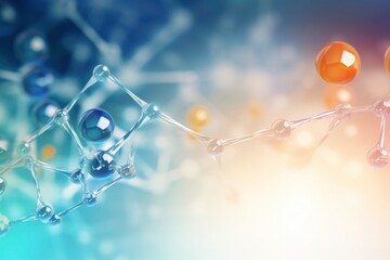 Abstract background featuring medical compounds and molecular structures
