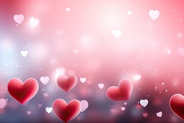 Cute Valentine's Day background with beautiful colors