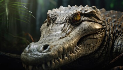 Fototapeta premium alligator in the zoo