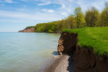 Chimney Bluffs State Park in New York State