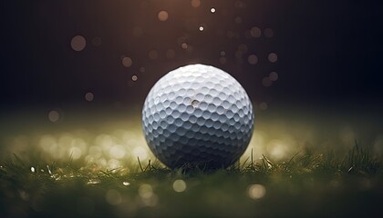 Fototapeta na wymiar golf ball on grass