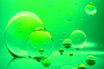 An amazing background with floating bubbles. Whimsical Bubble Delight. Generative AI