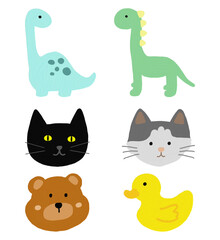 Naklejka premium set of animals 