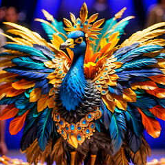 Obraz premium 3d surreal design with ultra details, colorful generative art, shiny colors with HDR, surreal painting art 
