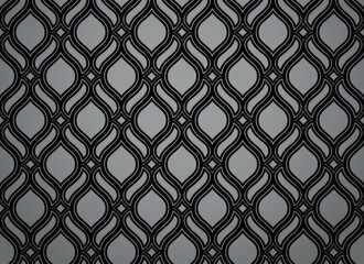 Fototapeta premium The geometric pattern with lines. Seamless vector background. Black and gray texture. Graphic modern pattern. Simple lattice graphic design