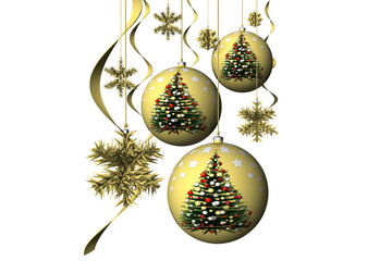 Natale. Decorazione natalizia, palline dell'albero di Natale. Decorazione natalizia su sfondo trasparente. Merry Christmas.