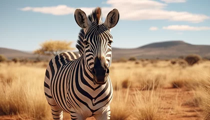 Poster zebra in the wild © Ersan