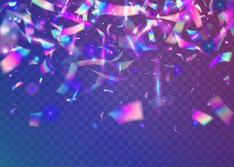 Cristal Sparkles. Fiesta Foil. Blur Prism. Iridescent Background. Light Glare. Violet Metal Texture. Glamour Art. Party Celebrate Backdrop. Purple Cristal Sparkles