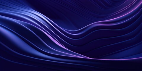 Abstract blue background, 3D-rendered purple waves, stylish abstract background design.