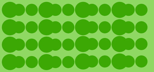 Green background with large circles. abstract spring background. Minimal geometric green background. Green background banner.
