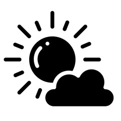 sun and cloud glyph
