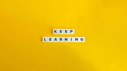 Keep Learning, Improve Yourself, Self-improvement Concept. - obrazy, fototapety, plakaty