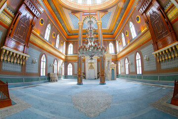 Yildiz Hamidiye Mosque built by Sultan Abdulhamid II, 1885 in Besiktas, (Turkish Yildiz Hamidiye...