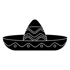Sombrero icon vector. Headdress illustration sign. Mexico symbol or logo.