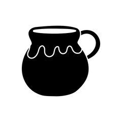 Vase vector icon. amphora illustration sign. jug symbol.