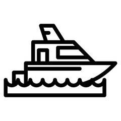 Obraz premium boat line