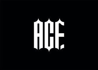 ACF initial monogram letter business logo