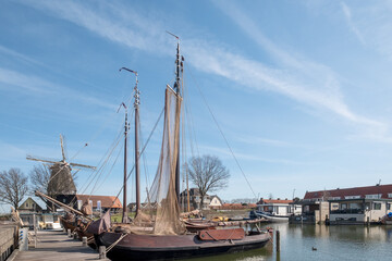 Fototapeta na wymiar Haven van Harderwijk | Port of Harderwijk, Gelderland province, The Netherlands