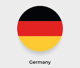 Germany flag bubble circle round shape icon vector illustration