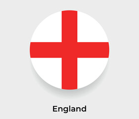 England flag bubble circle round shape icon vector illustration © Kuemin
