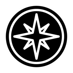 compass glyph 