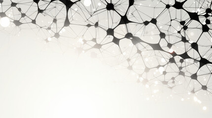 Network connection of points and lines. Data technology digital background. 3D render