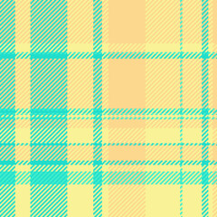 Background texture fabric of plaid check tartan with a seamless textile vector pattern.
