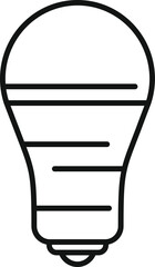 Power bulb control icon outline vector. Half perception. Home power residence