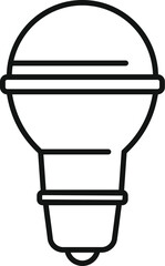 Inside home light icon outline vector. Power bulb. Setting mobile