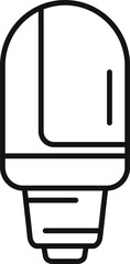 Power home control icon outline vector. Mobile power. Home illumination