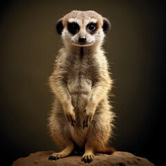 Fototapeta premium high resolution Illustration of a meerkat