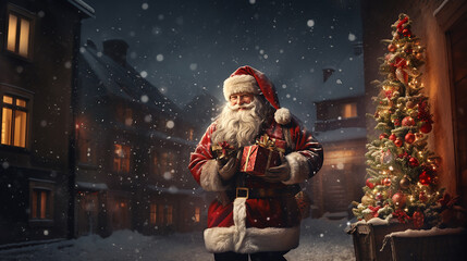 Weihnachtsmann - obrazy, fototapety, plakaty