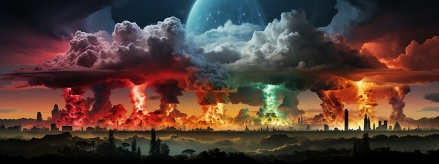 Obraz na płótnie Canvas Explosive Beauty: The Fascination of Bomb Volcanoes