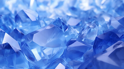 Mesmerizing Blue Crystal Formation Textured Background with Shimmering Reflections