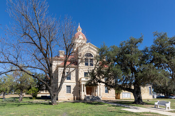scenic historic city hall of Bandera, Texas