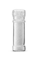 Rock coarse salt grinder. Kitchen mill isolated. Transparent PNG image.