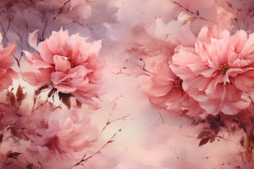 seamless pink floral background tile tileable flower floral background pattern