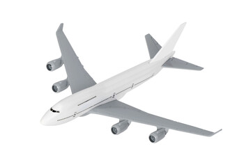 Model of a large passenger airliner. Template for design.