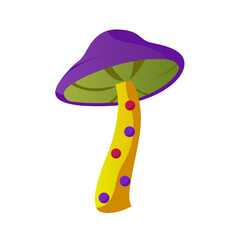 Mushrooms with candies. Psychedelic. Vector