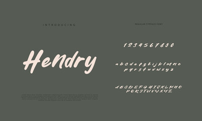 Best Alphabet Painting Paint Brush Beauty Script Logotype Font lettering handwritten