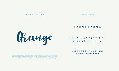 Best Alphabet Painting Paint Brush Beauty Script Logotype Font lettering handwritten