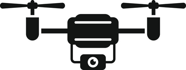Smart digital camera icon simple vector. Remote control. Aerial secure view