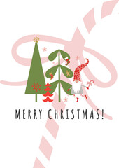 cartes de noel, merry christmas, 2024, gnomes de noel, noël, carte, vecteur, cadeau, vacances, illustration, père noël, dessin animé, célébration, hiver, content, joyeux, conception, saluer, fun, art,